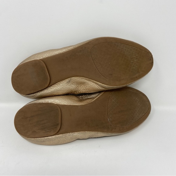 TORY BURCH Melinda Pebbled Leather Ballet Flats - Picture 9 of 9